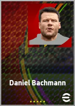 Daniel Bachmann eFootball 2026 player card, 68 OVR GK