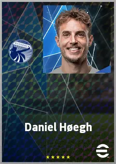 Daniel Høegh eFootball 2026 player card, 70 OVR CB