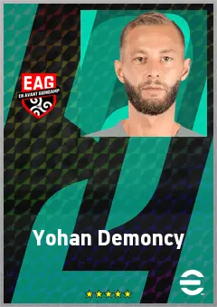 Yohan Demoncy eFootball 2026 player card, 69 OVR CMF