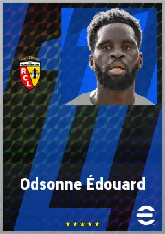 Odsonne Édouard eFootball 2026 player card, 75 OVR CF