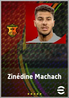 Zinédine Machach eFootball 2026 player card, 68 OVR AMF