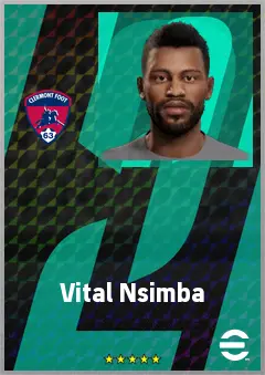 Vital Nsimba eFootball 2026 player card, 67 OVR LB