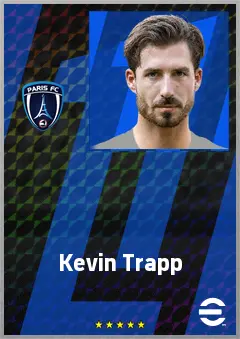Kevin Trapp eFootball 2026 player card, 77 OVR GK