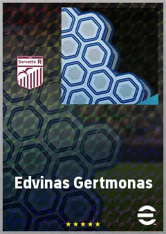 Edvinas Gertmonas eFootball 2026 player card, 68 OVR GK