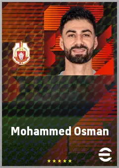 Mohammed Osman eFootball 2026 player card, 70 OVR AMF
