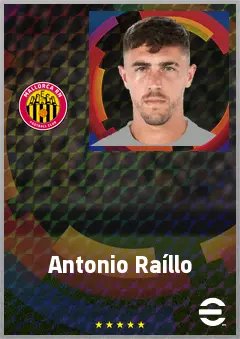 Antonio Raíllo eFootball 2026 player card, 75 OVR CB