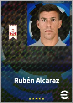 Rubén Alcaraz eFootball 2026 player card, 71 OVR CMF