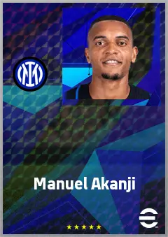 Manuel Akanji eFootball 2026 player card, 79 OVR CB
