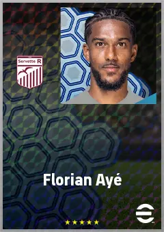 Florian Ayé eFootball 2026 player card, 71 OVR CF