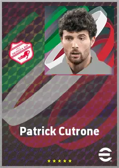 Patrick Cutrone eFootball 2026 player card, 73 OVR CF