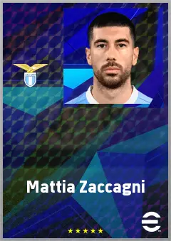 Mattia Zaccagni eFootball 2026 player card, 78 OVR LWF