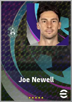 Joe Newell eFootball 2026 player card, 70 OVR CMF