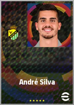 André Silva eFootball 2026 player card, 73 OVR CF