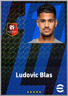 Ludovic Blas eFootball 2026 player card, 75 OVR AMF