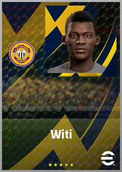 Witi eFootball 2026 player card, 71 OVR LMF