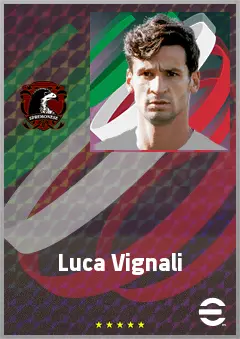 Luca Vignali eFootball 2026 player card, 69 OVR RB