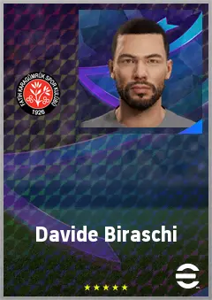 Davide Biraschi eFootball 2026 player card, 69 OVR CB