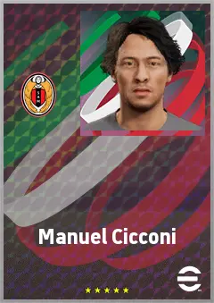 Manuel Cicconi eFootball 2026 player card, 66 OVR LMF