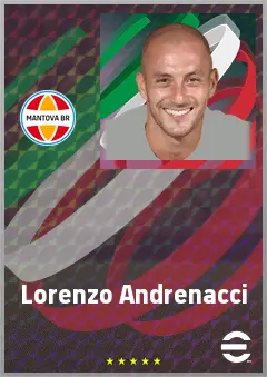 Lorenzo Andrenacci eFootball 2026 player card, 68 OVR GK