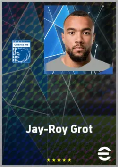 Jay-Roy Grot eFootball 2026 player card, 67 OVR CF