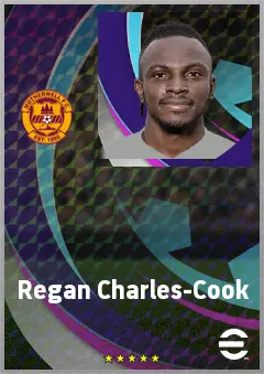 Regan Charles-Cook eFootball 2026 player card, 70 OVR LWF