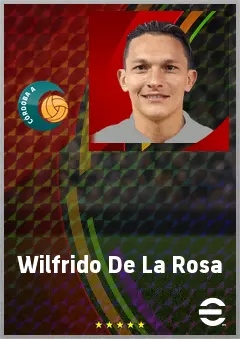 Wilfrido De La Rosa eFootball 2026 player card, 69 OVR RWF