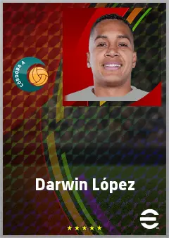 Darwin López eFootball 2026 player card, 68 OVR CF