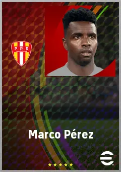 Marco Pérez eFootball 2026 player card, 72 OVR CF