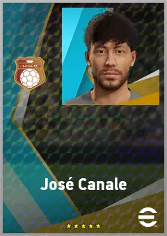 José Canale eFootball 2026 player card, 74 OVR CB