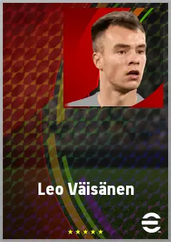 Leo Väisänen eFootball 2026 player card, 72 OVR CB