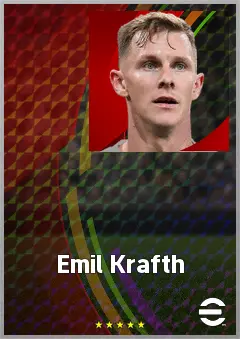 Emil Krafth eFootball 2026 player card, 71 OVR RB
