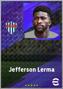 Jefferson Lerma eFootball 2026 player card, 75 OVR DMF