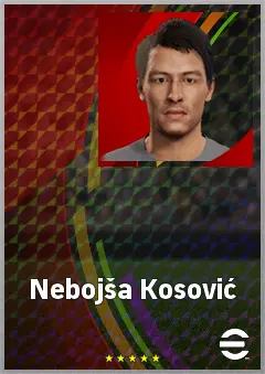 Nebojša Kosović eFootball 2026 player card, 71 OVR CMF