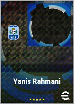 Yanis Rahmani eFootball 2026 player card, 70 OVR LMF