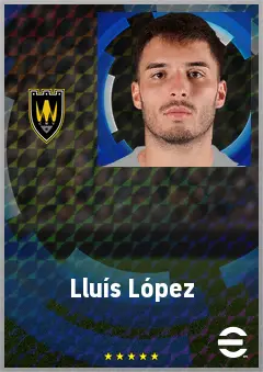 Lluís López eFootball 2026 player card, 70 OVR CB