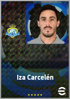Iza Carcelén eFootball 2026 player card, 71 OVR RB