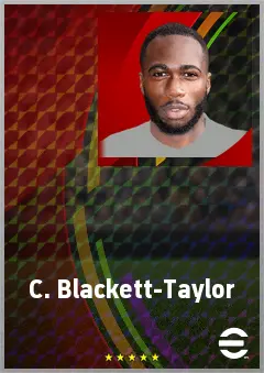 C. Blackett-Taylor eFootball 2026 player card, 68 OVR LWF