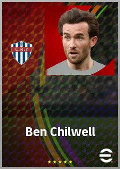 Ben Chilwell eFootball 2026 player card, 75 OVR LB