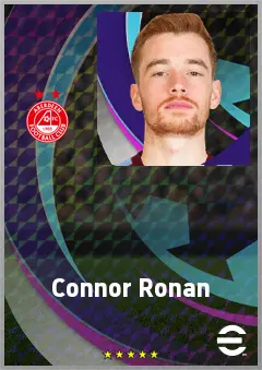 Connor Ronan eFootball 2026 player card, 70 OVR CMF