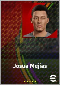 Josua Mejías eFootball 2026 player card, 69 OVR CB