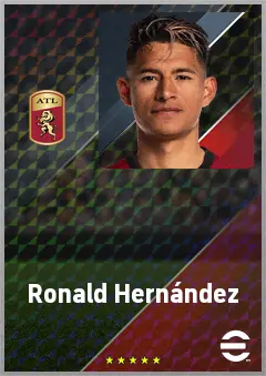 Ronald Hernández eFootball 2026 player card, 70 OVR RB