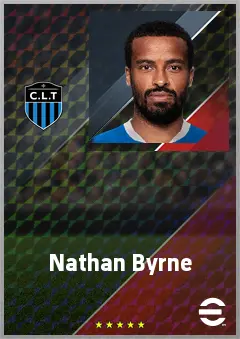 Nathan Byrne eFootball 2026 player card, 72 OVR RB