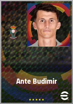 Ante Budimir eFootball 2026 player card, 78 OVR CF