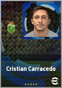 Cristian Carracedo eFootball 2026 player card, 69 OVR RWF