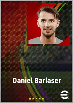 Daniel Barlaser eFootball 2026 player card, 71 OVR DMF
