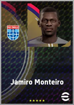 Jamiro Monteiro eFootball 2026 player card, 70 OVR CMF