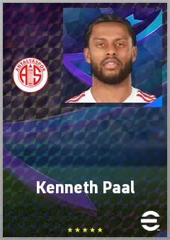 Kenneth Paal eFootball 2026 player card, 70 OVR LB