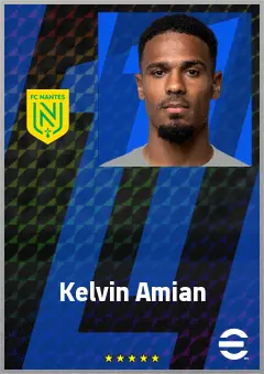 Kelvin Amian eFootball 2026 player card, 71 OVR RB
