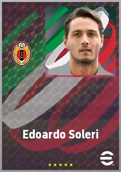 Edoardo Soleri eFootball 2026 player card, 69 OVR CF