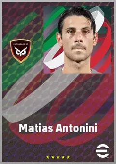 Matias Antonini eFootball 2026 player card, 69 OVR CB